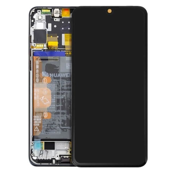 Block Komplett Huawei P30 Lite LCD Display Batteri 3340 mAh Original Svart