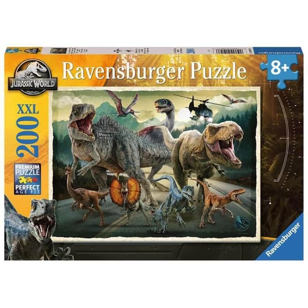 Puslespil 200 dele XXL: Universet af Jurassic World