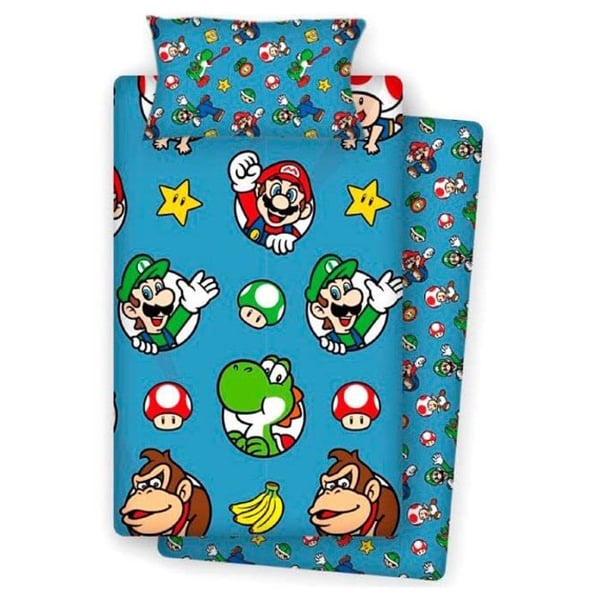 Påslakan - påslakan och örngott 10xdiez - NW1038 - New Import Super Mario Bros sängkläder set,