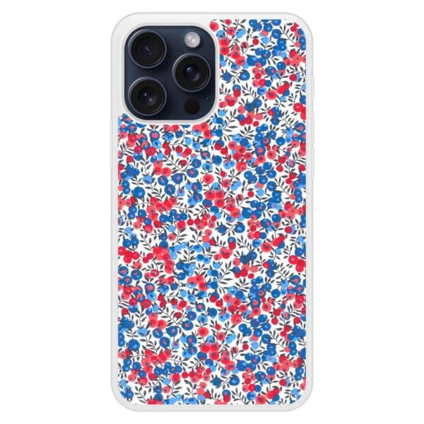 Silikonskal med förstärkning, tryckt, kompatibel med Apple iPhone 15 Pro Max Liberty Wiltshire Blå