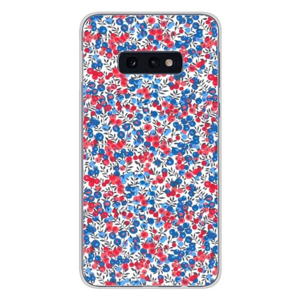 1001Coques - Silikonfodral kompatibelt med Samsung Galaxy S10e - Liberty Wiltshire blå mönster - Originaldesign tryckt i Frankrike