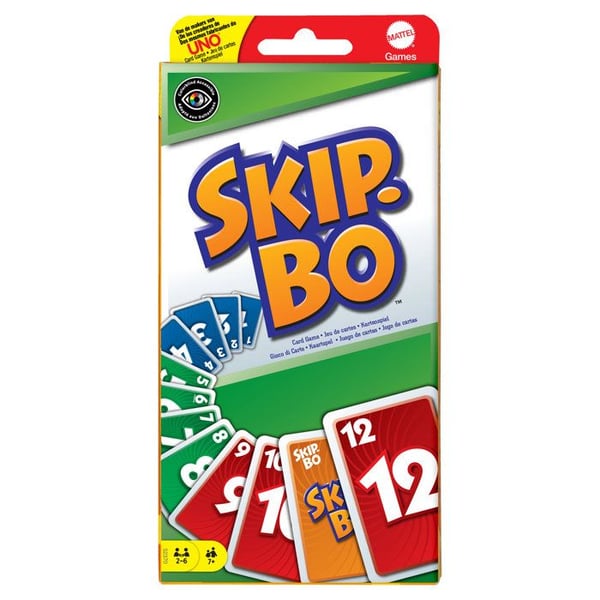 Mattel Games - Skip Bo - Familjekortspel - 7 år och äldre 52370