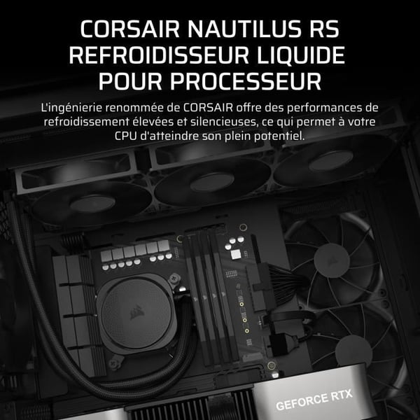 Refroidissement PC - CORSAIR - CW-9060089-WW - NAUTILUS 360 Vattenkylare för CPU