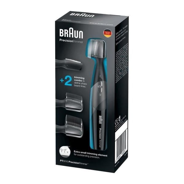 BRAUN PT5010 præcisionstrimmer - Genopladelig - Autonomi 120 min - Sort