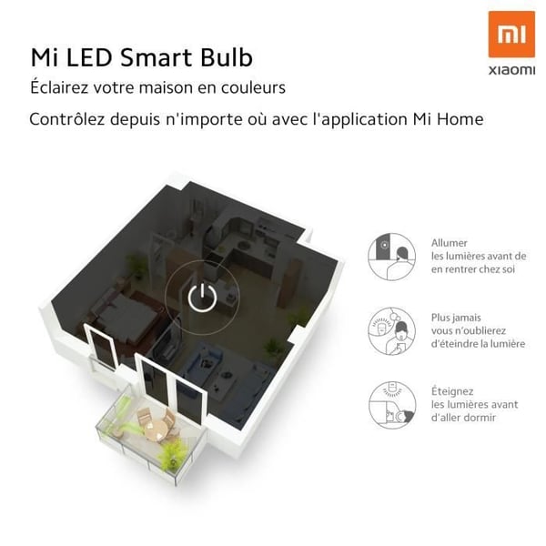 XIAOMI Smart LED-pære - 800lm - E27 - 10W