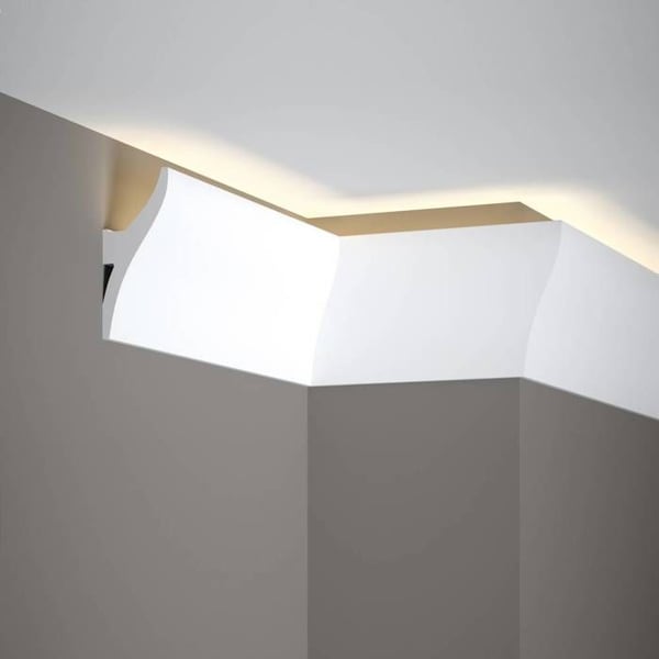 PROVISTON Taklist 42 x 120 x 2000mm Vit LED Klassisk