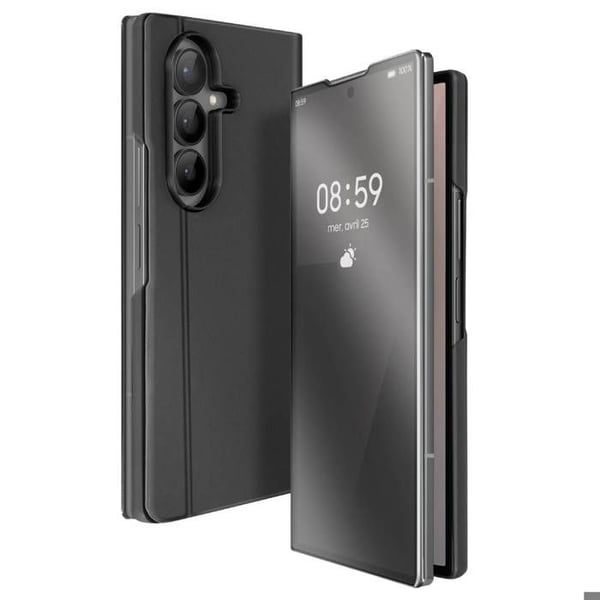 Skyddsfodral - AVIZAR - Galaxy Z Fold 7 - Klar Vy - Videostöd - Svart