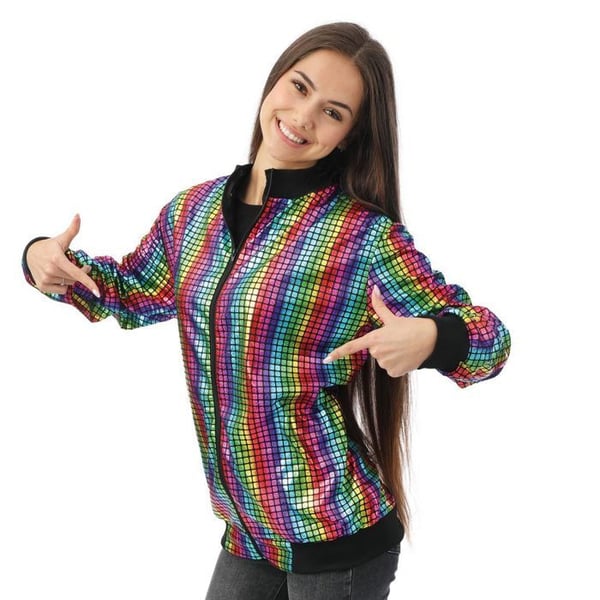Discojacka - PTIT CLOWN - 24408 - Flerfärgad - Storlek S/M - Karneval, Halloween, Cosplay