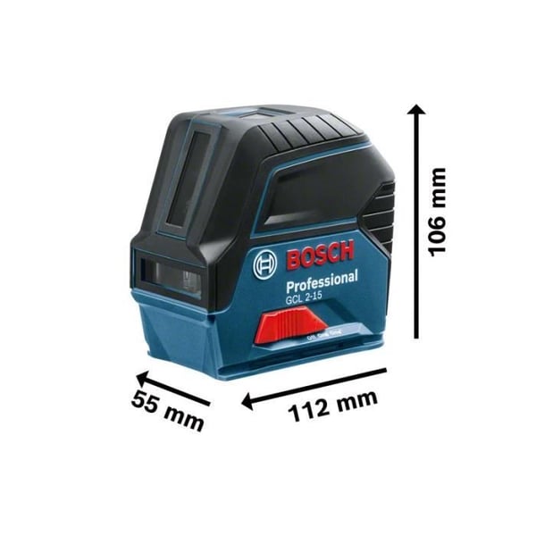 Laser point og linje 3x1,5V GCL 2-15 (uden batteri eller oplader) i papkasse - BOSCH - 0601066E00