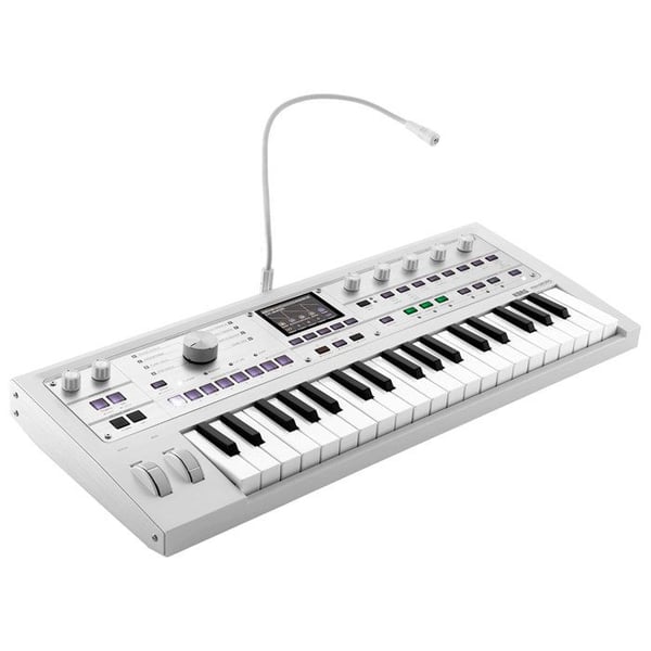 Korg MicroKORG MK2 Limited Edition Metallisk Vit + fodral