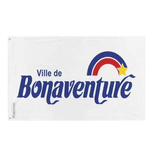 Bonaventure Flagga – 120 x 180 cm – Hållbar Polyester – 2 Metallöljett – Inomhus / Utomhus – Pixelforma