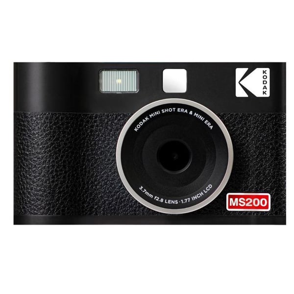 Kodak Skrivare MS200 - Utskrift 2.1x3.4, iOS/Android, Hög Kvalitet, Vattentålig / Avtryck, Allt-i-ett Patron - Svart