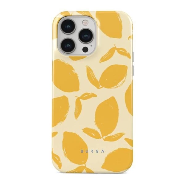 Coque - BURGA - Citron Tart - iPhone 14 Pro - Antichock - TPU och silikon - Kompatibel med MagSafe
