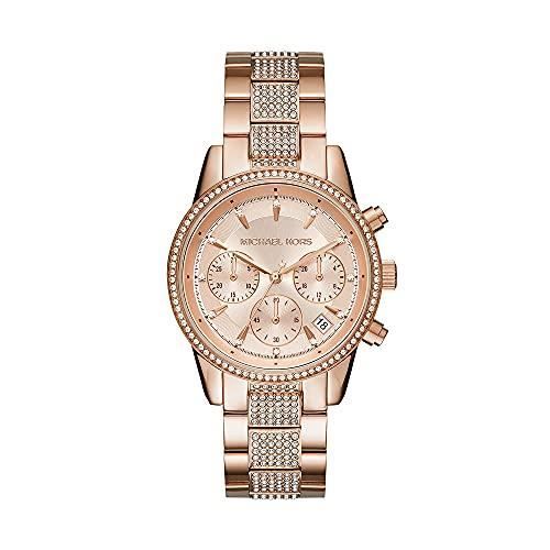Ur - MICHAEL KORS - MK6485 - Vandtæt 3 Atm - Armbånd i Rosaguld Stål - Analog Visning
