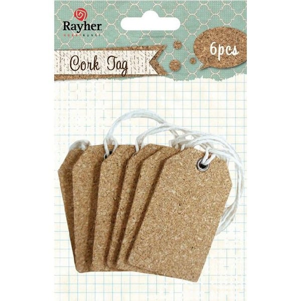 6 KORKETIKETTER Beige, Elfenben, Kräm, Ecru, Naturlig, Taupe