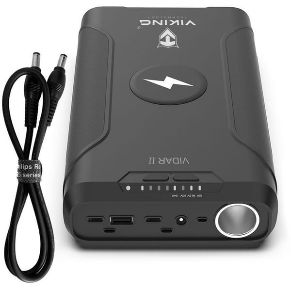 Powerbank - VIKING - VIDAR II - 72000 mAh - Hurtig opladning 60 W - 4 USB-udgange