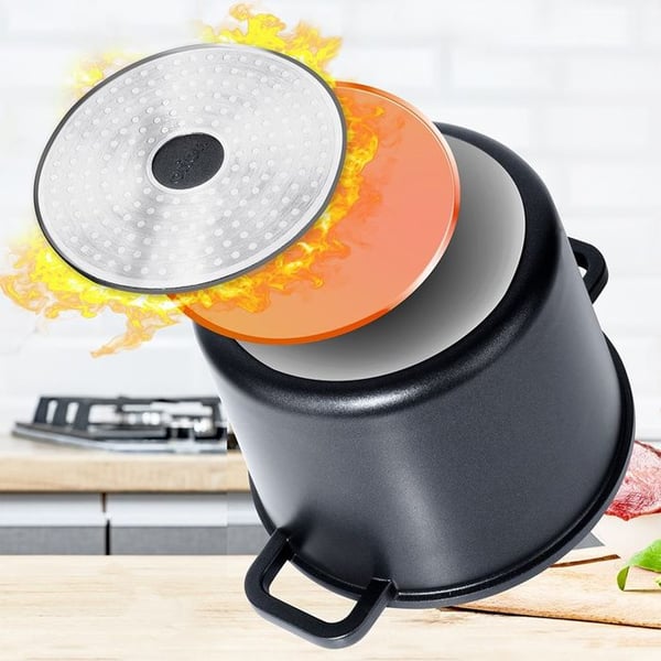 Granit non-stick gryderet - ORION - 4,2L - Alle varmekilder inklusiv induktion - Belægning uden PFOA og PTFE