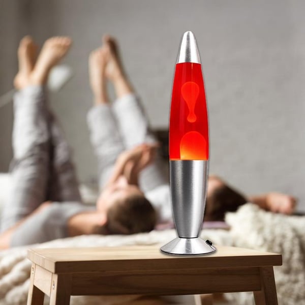 Röd Barn Lava Lampa | Lava Lampa | Magma | Barns Sänglampor | Vuxen Present | Vätskerörelse Lampor