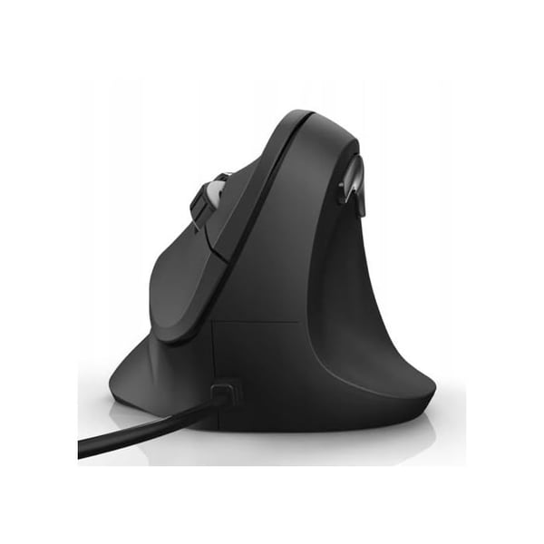 HAMA vertikal ergonomisk mus - 6 knappar - trådbunden - svart