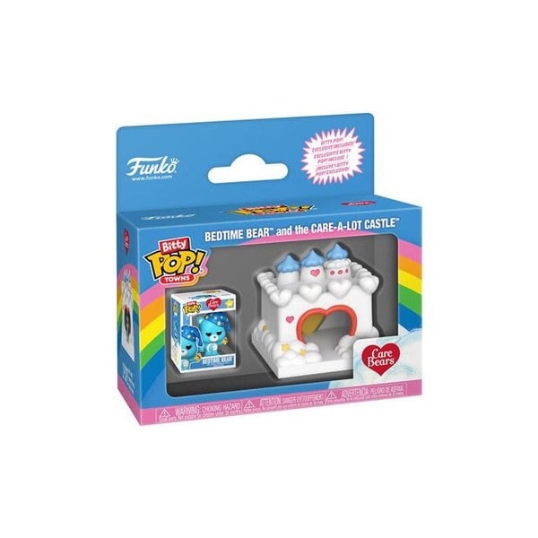 Figurine Funko Bitty Pop Towns Care Bears Bedtime Bear och Care-a-Lot Slottet