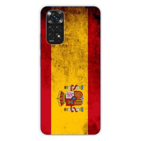 Silicone case - Kompatibel med Xiaomi Redmi Note 11 4G - design med spansk flagga