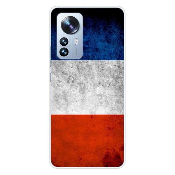 Siliconfodral - Kompatibel med Xiaomi Mi 12 Pro - design franska flaggan
