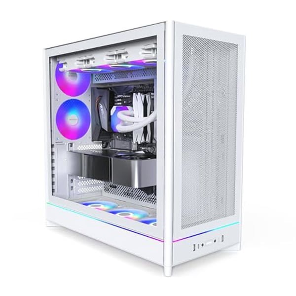 PC-kabinett - MONTECH - HS01 Pro - ATX - 5 ARGB PWM-fläktar - Vändbar design - Hög ventilation