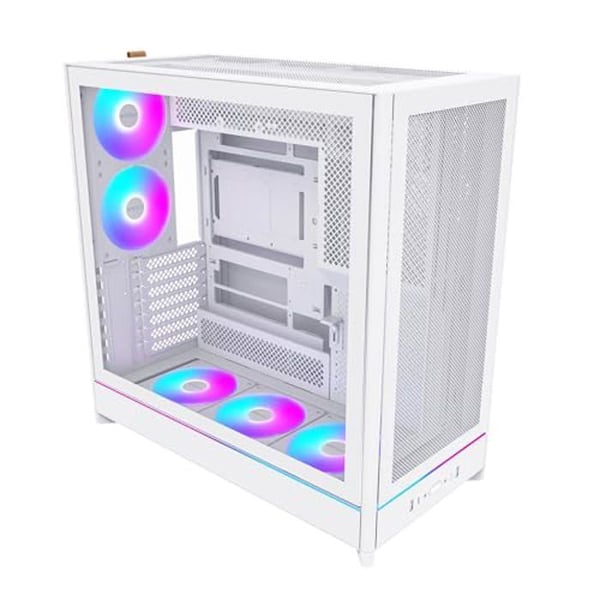 PC-kabinett - MONTECH - HS01 Pro - ATX - 5 ARGB PWM-fläktar - Vändbar design - Hög ventilation