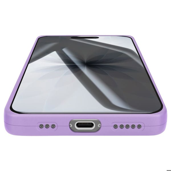 Silicone Soft Case för iPhone 17 med Förstärkning Kamera Block Lila