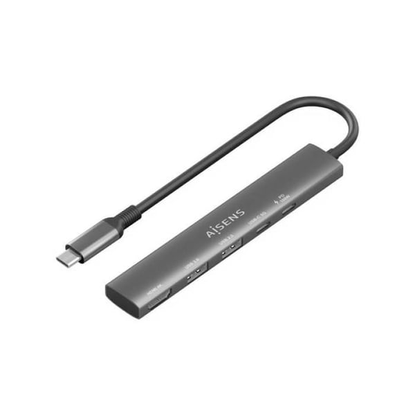Dockning USB Typ-C Aisens ASUC-5P022-GR- 1xHDMI- 2xUSB- 1xUSB Typ-C- 1xUSB Typ-C PD- Grå