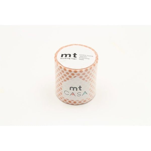 Maskeringstejp - Maskeringstejp MT Casa Pois 5 cm orange - prick mandarin