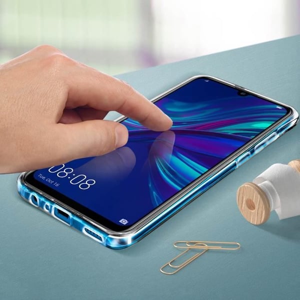 Skyddande skal - AVIZAR - Huawei P Smart plus 2019 - Ultra-tunt - Transparent - Vit