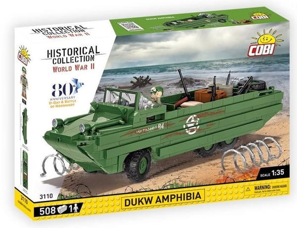 Modell - COBI - DUKW AMPHIBIA - Plast - Grön - För barn från 8 år