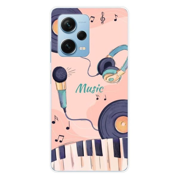 Silicone-målad skal - 1001 skal - Xiaomi Redmi Note 12 Pro Plus - Transparent - Semi-rigid - Unik