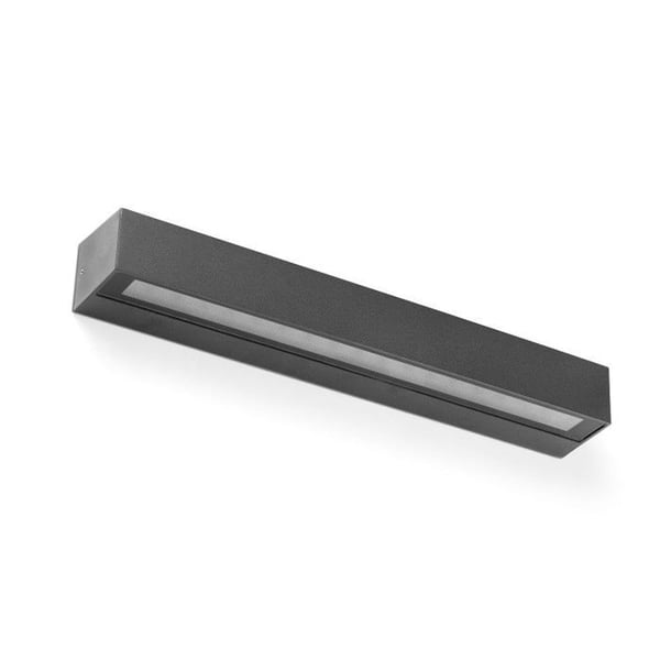 Vägglampa utomhus 2 LED-lampor Faro Doro Antracitgrå Aluminium 71907