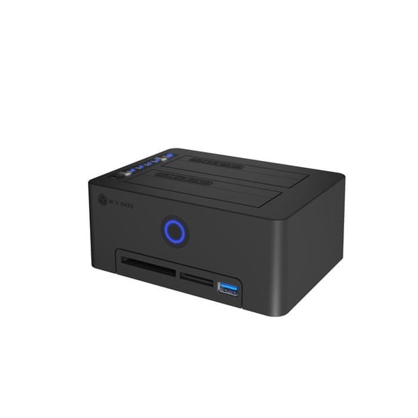 Kloningsstation - ICY BOX - 61120 - USB 3.0 - Offline Kloning - Kortläsare