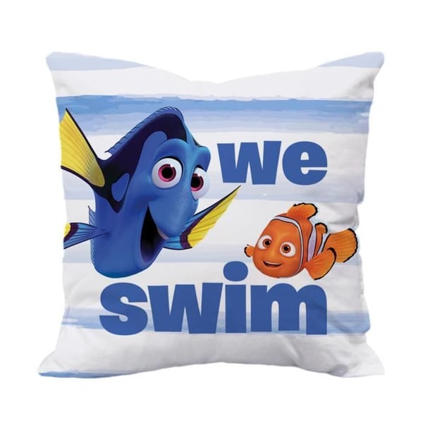 Örngott - Finding Dory - 63x63 cm - 100 % bomull - Superljusa färger