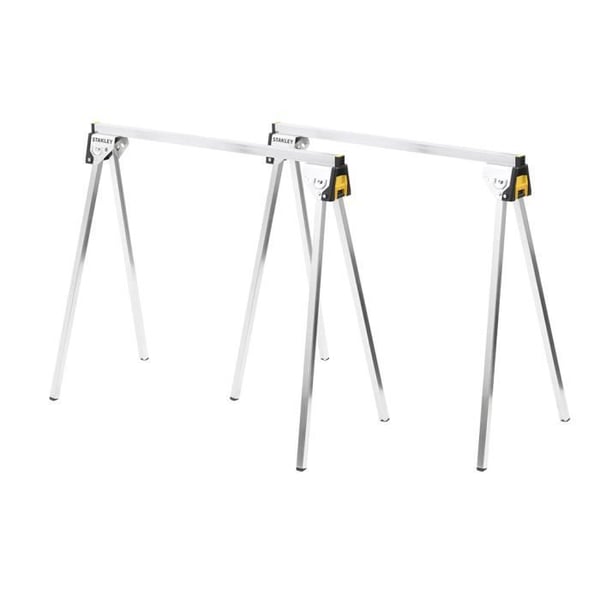 Metallbockar - STANLEY - STST81337-1 - Fällbara ben - Stöd 340 kg - Metallstång