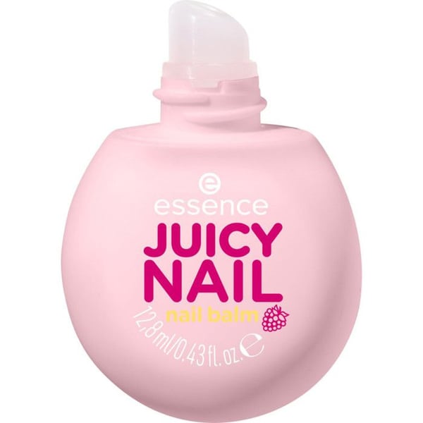 Nagelbalsam - ESSENCE - Juicy Nail Balm - Pastellrosa - Hallonparfym - Nyckelringsformat 12,8 ml