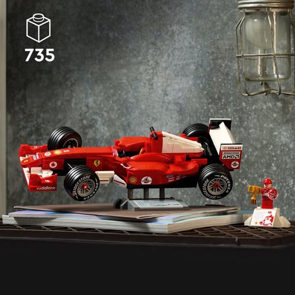 LEGO Icons 11375 Ferrari F2004 och Michael Schumacher - F1 Bilmodell - Vuxenset