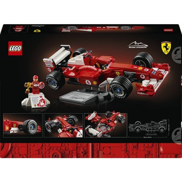 LEGO Icons 11375 Ferrari F2004 och Michael Schumacher - F1 Bilmodell - Vuxenset
