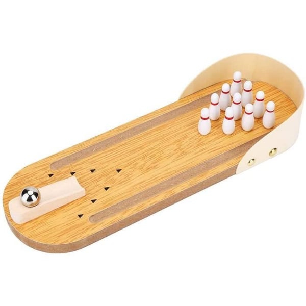 Bowling - ZGEER - Trä mini-spel - 29,5 x 10 cm - För barn från 3 år - Inomhus