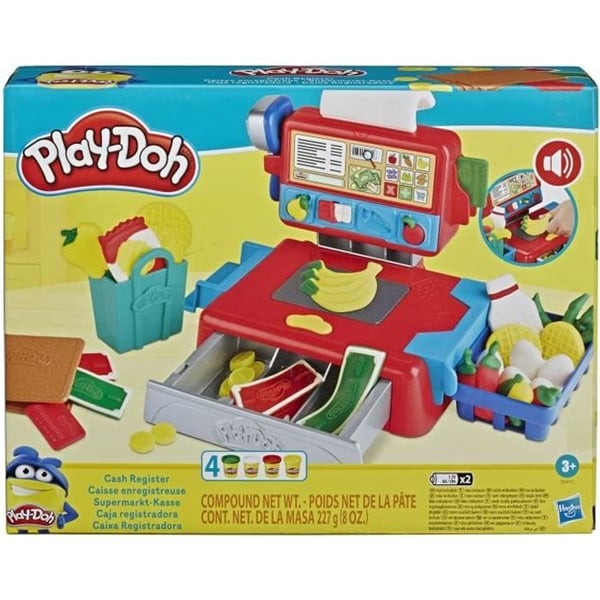PLAY-DOH Kassaapparat - med 4 krukor giftfri modelllera - Klassikerna
