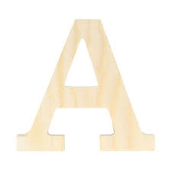 Brev A - 11,5 cm - Trä