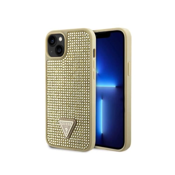 Fodral till Apple iPhone 15 Triangle Diamond Guess Gold