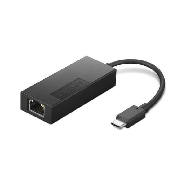 Ethernet-adapter - Lenovo - USB-C 2.5G - Svart färg - 2 portar - Ethernet