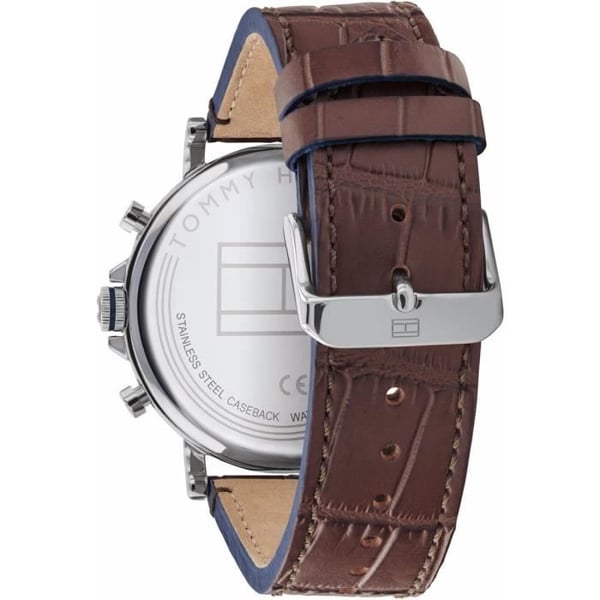 Tommy Hilfiger - Herrklocka i kvartsläder med flera rattar - 1710416