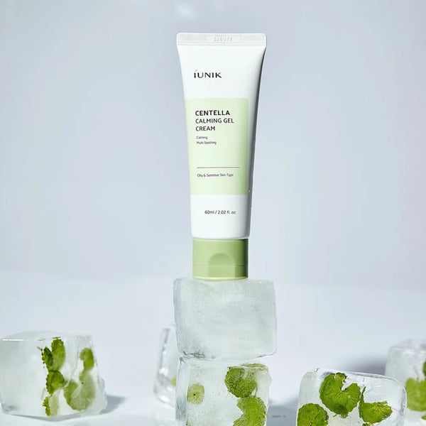 Gel-creme beroligende - IUNIK - Centella Beroligende Gel Creme - 60 ml - Hypoallergenisk - Følsom hud