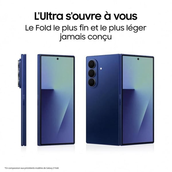 Samsung Galaxy Z Fold7 5G Smartphone 512 Go Blå natt