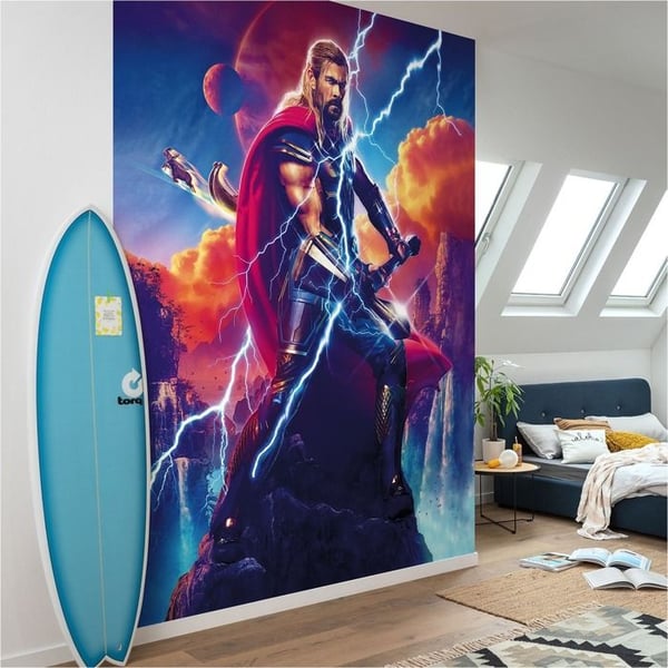 Tapeter foton - KOMAR - Marvel Hämnare Thor - Non-woven 155 g/m² - 250 x 200 cm - Utan ftalater